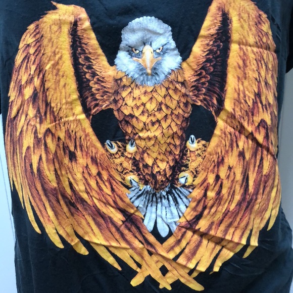 Torn by Ronny Kobo Black Ruffle Sleeve T Shirt L - Picture 3 of 10